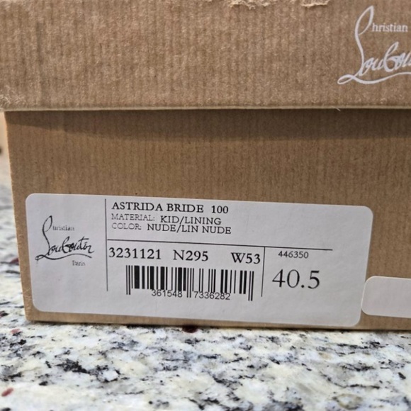 NEW Christian Louboutin Astrida Bridal Pointed Heels Size 40.5 100mm - Picture 11 of 11